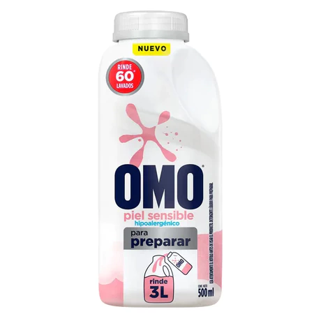 Omo Detergente Líquido Piel Sensible para Diluir 500 ml